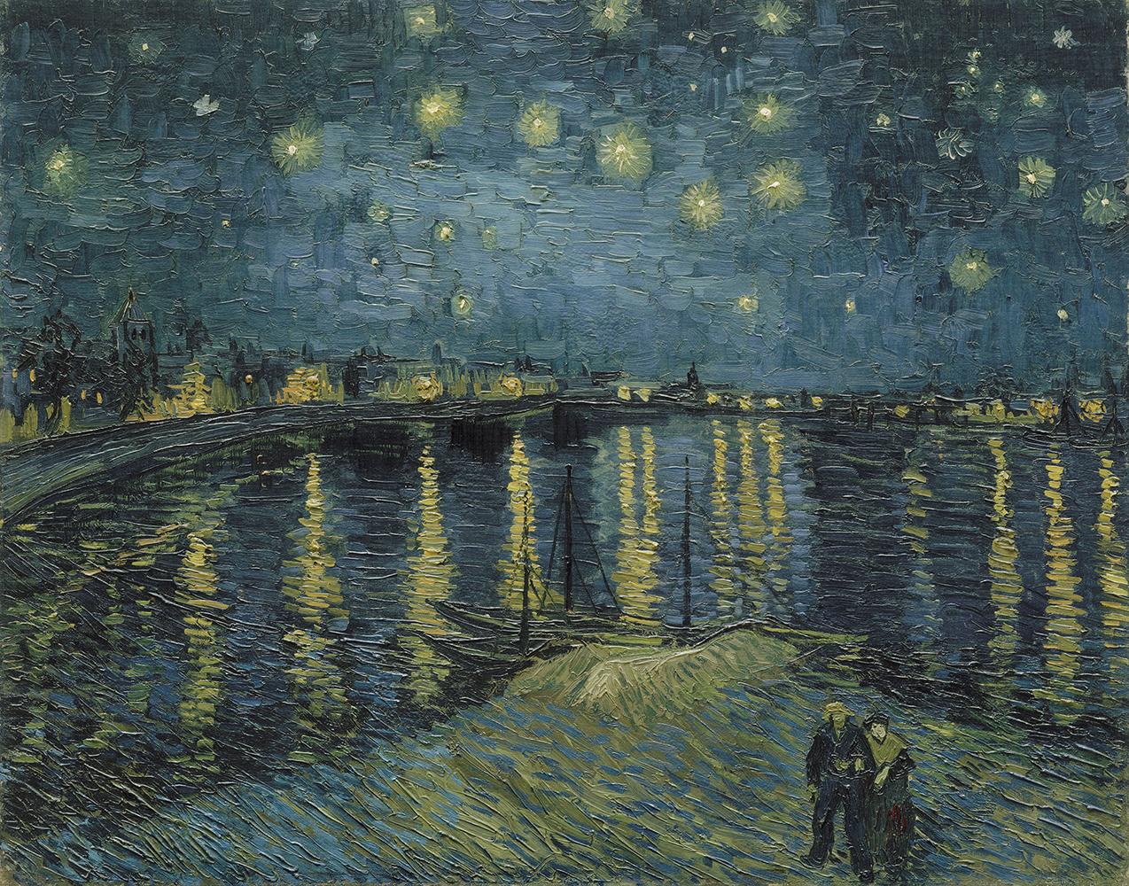 Vincent Van Gogh, "La Nuit étoilée", Arles 1888. [RMN-Grand Palais (Musée d'Orsay) - Adrien Didierjean]