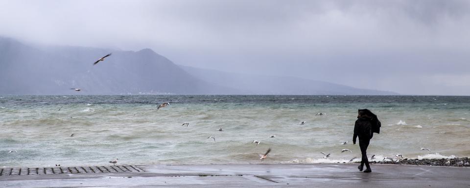 Genève et Vaud annulent toutes les manifestations prévues en raison du risque de tempête. [Keystone - Cyril Zingaro]