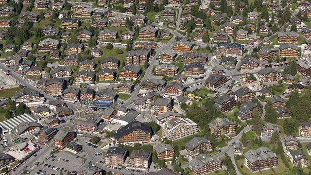 Une vue du village de Verbier en août 2012. [KEYSTONE - ALESSANDRO DELLA BELLA]