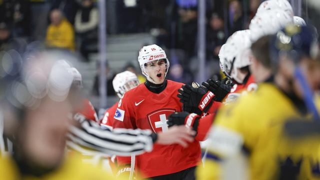 Jan Hornecker a marqué le premier but de la Suisse contre la Suède. [Adam Ihse]