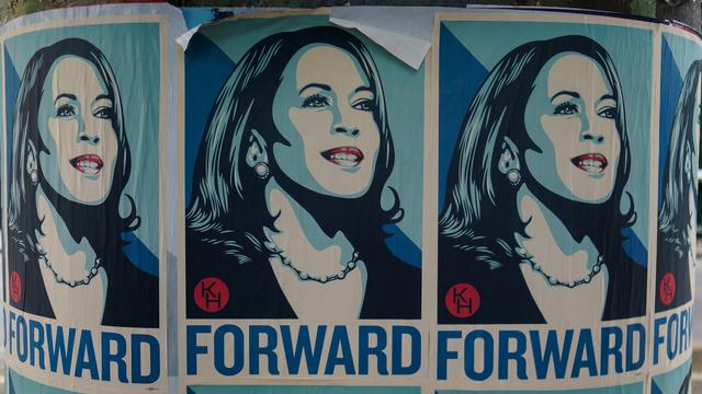 Kamala Harris est la candidate démocrate à la présidentielle des États-Unis d'Amérique du Nord. [Keystone/EPA - Will Oliver]