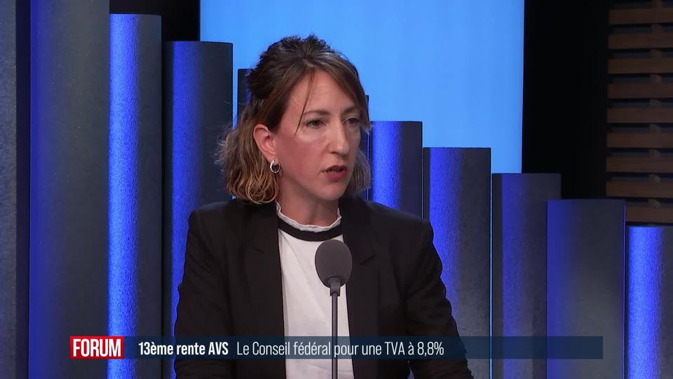 Le Conseil fédéral préconise la hausse de la TVA pour financer la 13e rente AVS: interview de Jessica Jaccoud