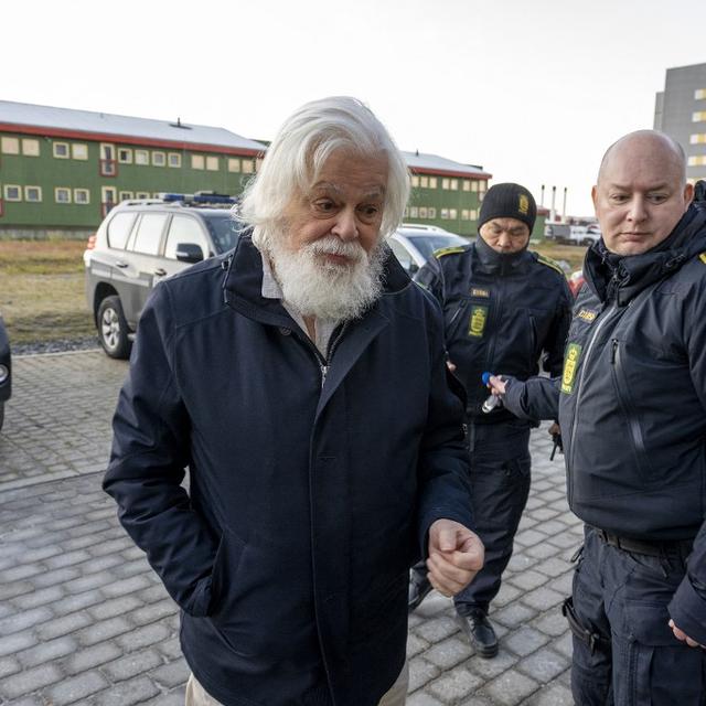 Paul Watson, détenu au Groenland, a demandé l'asile politique à la France. [AFP - LEIFF JOSEFSEN]