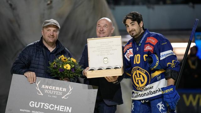 Andres Ambühl a disputé son 1270e match de National League face à Berne. [Freshfocus - Martin Meienberger]