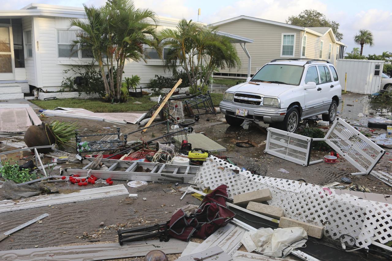 Les dégâts de l'ouragan Helene à Pinellas County en Floride. [KEYSTONE]