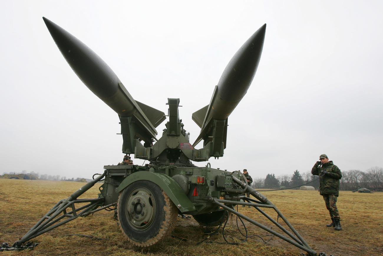 Washington a fourni à l'Ukraine des systèmes d'ancienne génération Hawk pour sa défense anti-aérienne. [KEYSTONE - GREG BAKER]