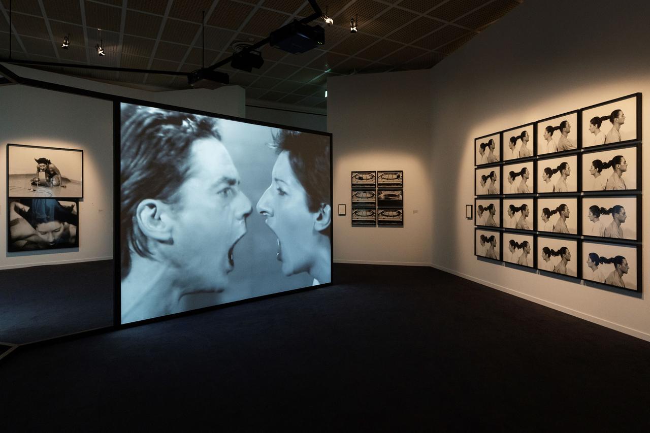 Vue de l'exposition Marina Abramovic au Kunsthaus de Zurich.