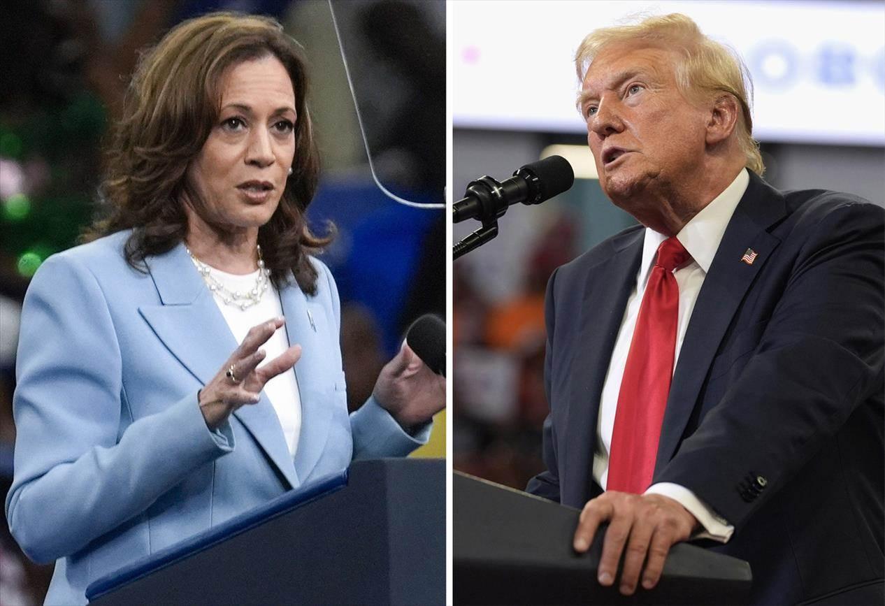 Donald Trump dit avoir conclu un accord avec Kamala Harris sur un débat. [Keystone]