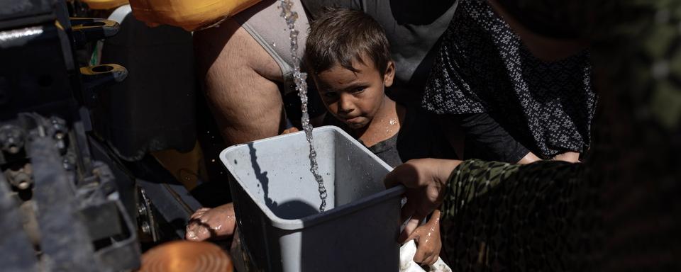 De nombreux enfants souffrent de malnutrition à Gaza. [EPA - Haitham Imad]