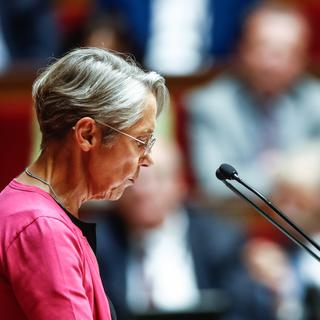 La Première ministre Elisabeth Borne a donné sa démission. [EPA/Keystone - Mohammed Badra]