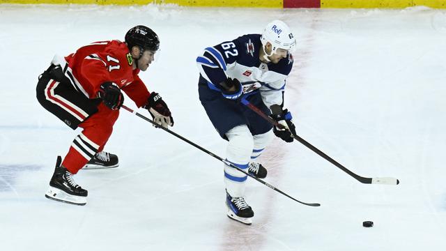 Nino Niederreiter (no 62) jubile après son 10e but de la saison. [IMAGO/Imagn Images - IMAGO/Matt Marton]