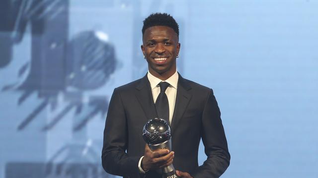 Vinicius Jr. succède à Lionel Messi. [KEYSTONE - HUSSEIN SAYED]