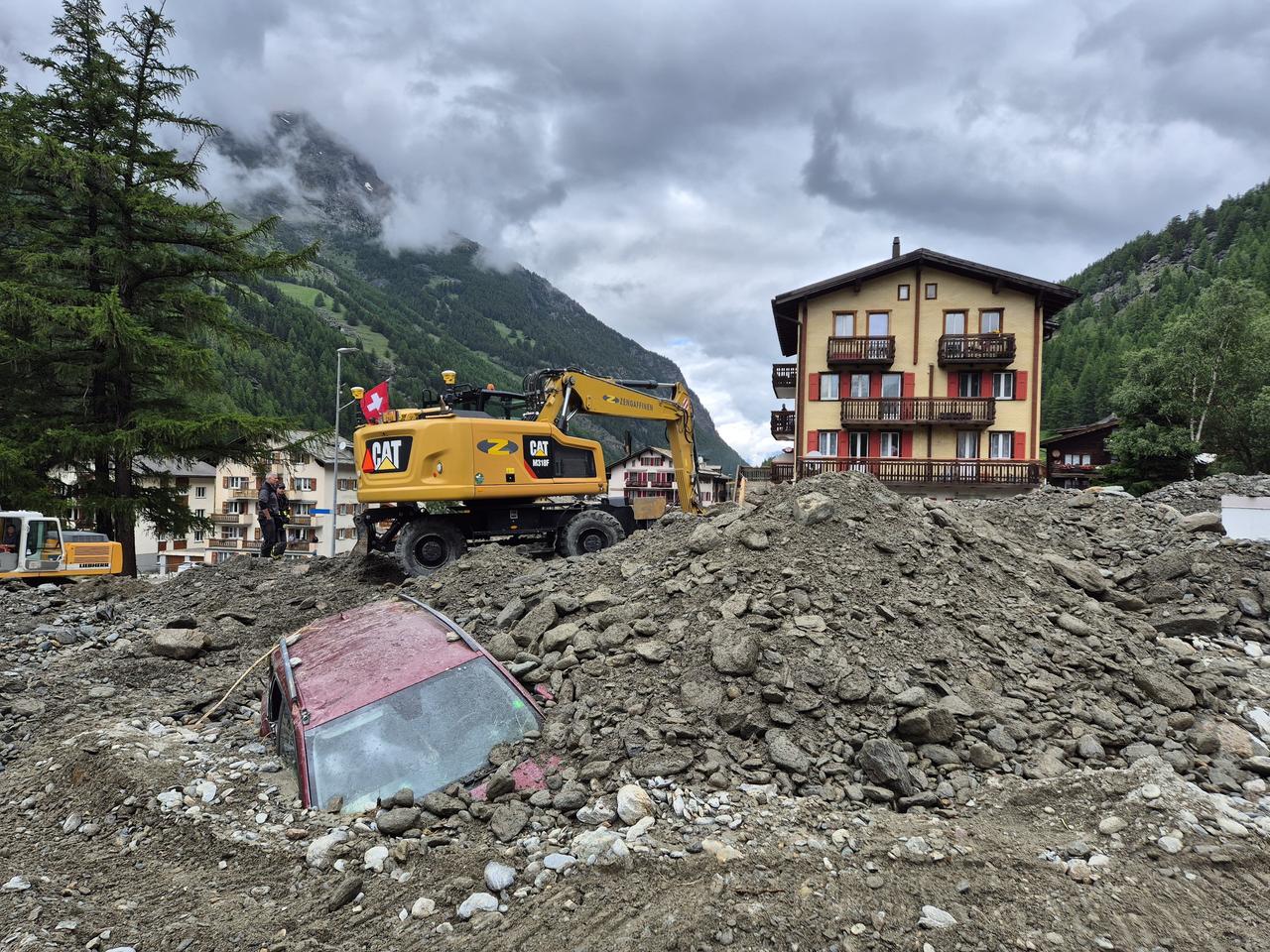 Les dégâts matériels sont considérables dans le village. [RTS - Romain Boisset]