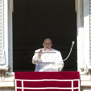 Le pape François, le 26 décembre 2024. [Keystone - AP Photo/Andrew Medichini]