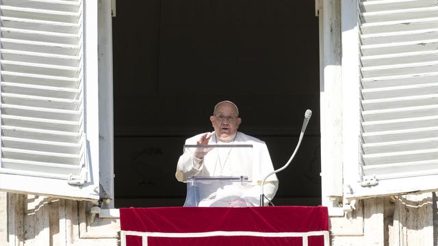 Le pape François, le 26 décembre 2024. [Keystone - AP Photo/Andrew Medichini]