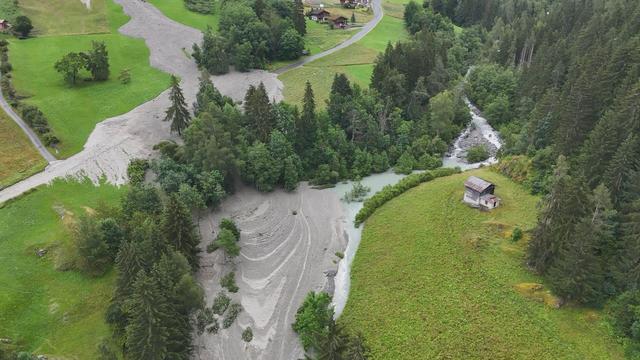 Une lave torrentielle a perturbé le Val de Bagnes, en Valais. [RTS]