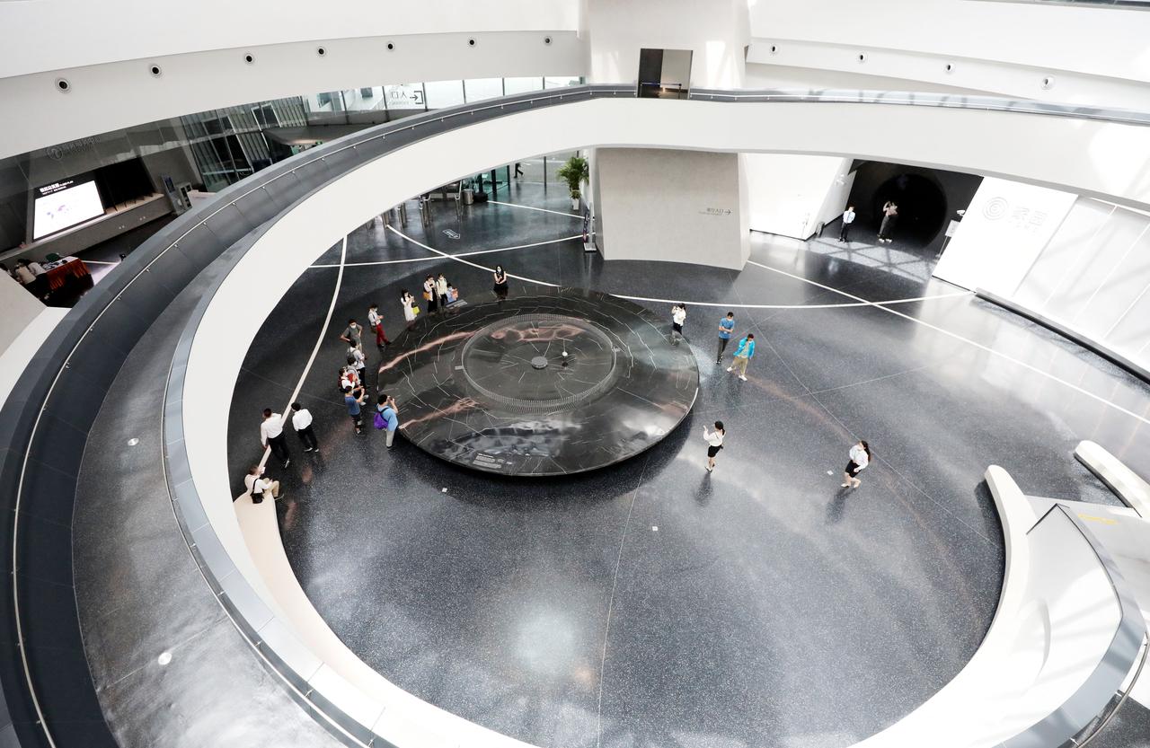 D'une superficie d'environ 58'600 mètres carrés, le musée est une branche du Musée des sciences et des technologies de Shanghai. [Xinhua via AFP - FANG ZHE]