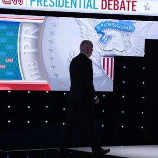 La performance de Joe Biden lors du premier débat contre Donald Trump inquiète l'électorat démocrate. [Keystone/AP Photo - Gerald Herbert]