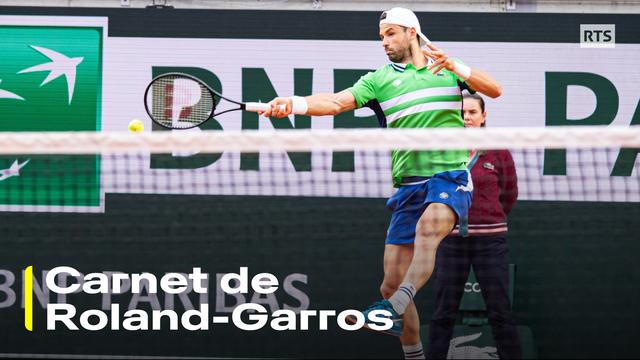 Grigor Dimitrov, en action ici devant Hubert Hurkacz, s'est démultiplié pour atteindre son premier quart de finale à Roland-Garros. [Panoramic/Imago]