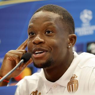 Denis Zakaria lors d'une conférence de presse de l'AS Monaco. [EPA/KEYSTONE - Sebastien Nogier]