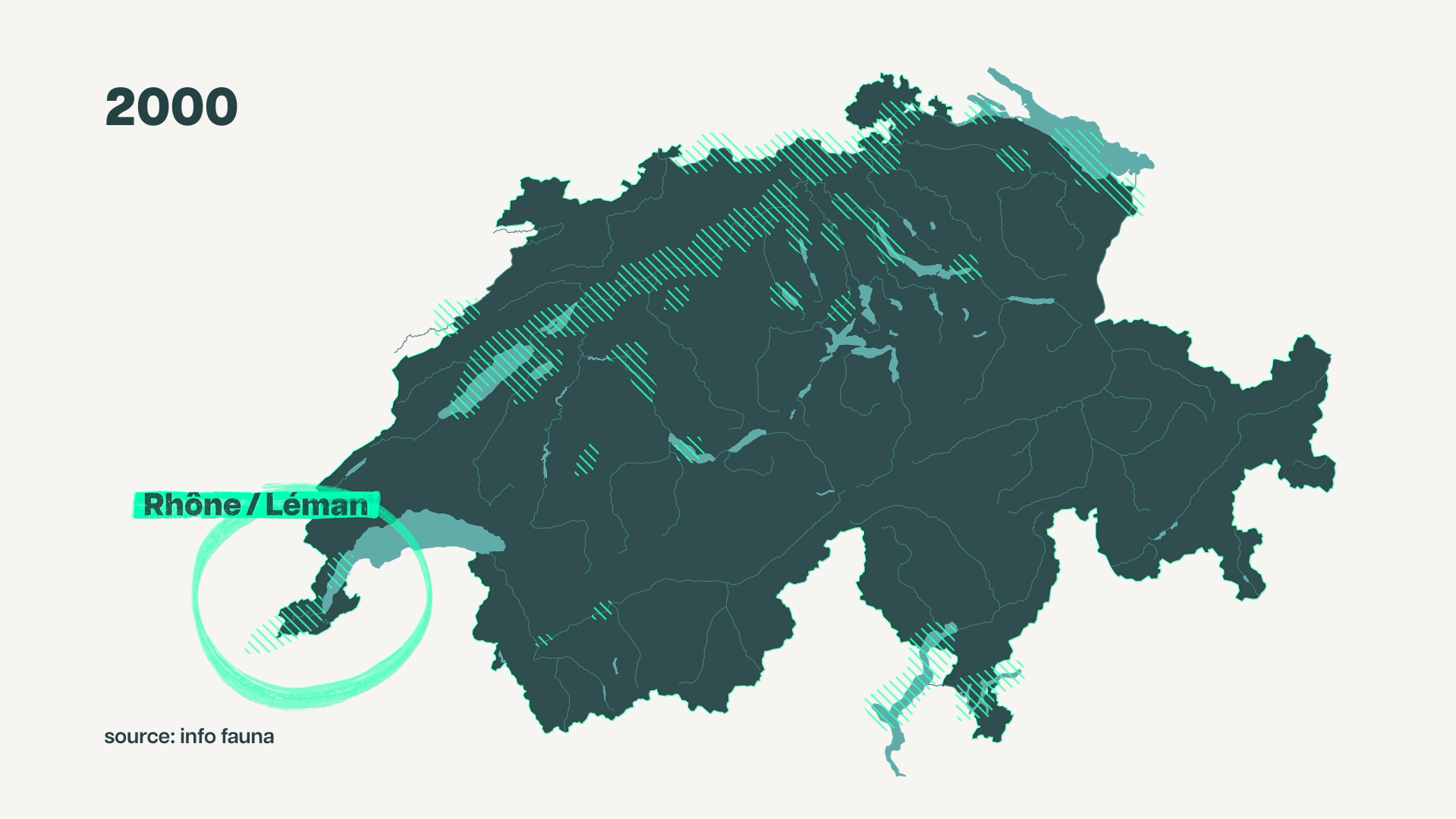 Répartition du silure en Suisse. [RTS]