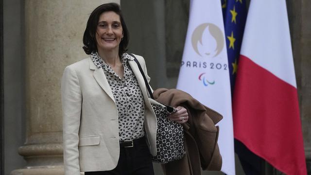 Amélie Oudéa-Castéra, ministre des Sports et des Jeux olympiques et paralympiques. [Keystone/AP Photo - Michel Euler]