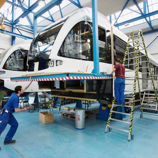 Stadler Altenrhein demande du chômage partiel pour 119 employés. [Keystone]