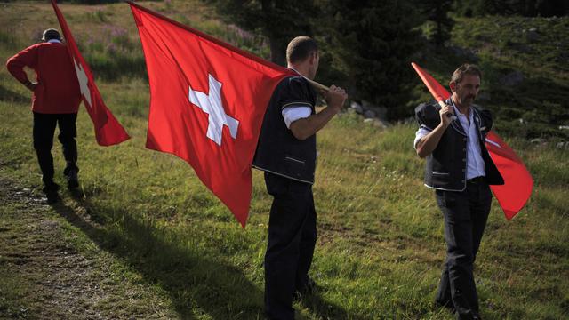 130 ans du drapeau suisse [KEYSTONE - DAVID AZIA]