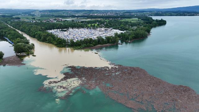 Le lac de Constance est passé au degré de danger 3. [KEYSTONE - FELIX KÄSTLE]