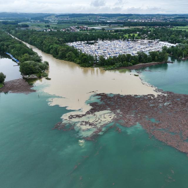 Le lac de Constance est passé au degré de danger 3. [KEYSTONE - FELIX KÄSTLE]