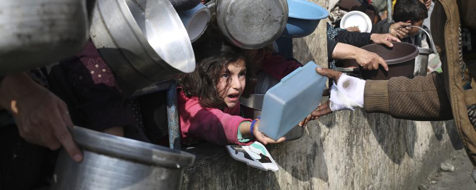 L'Unicef, le PAM et l'OMS ont mis en garde contre un "risque de famine" à Gaza [Keystone - AP Photo/Hatem Ali]