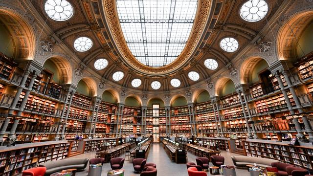 La salle Richelieu de la Bibliothèque nationale de France. [afp - Stefano Rellandini]