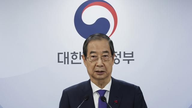 Le président par intérim de la Corée du Sud, Han Duck-soo, le jeudi 26 décembre 2024. [KEYSTONE - CHOI JAE-KOO]