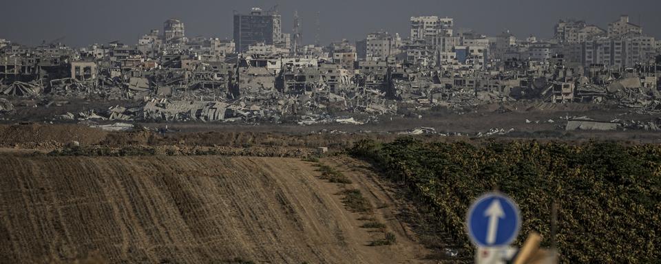 Des bâtiments détruits par l'État d'Israël en Palestine. [Keystone/AP Photo - Tsafrir Abayov]