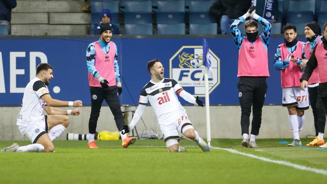 Steffen et Lugano prennent la tête de la Super League. [KEYSTONE - MANUEL GEISSER]