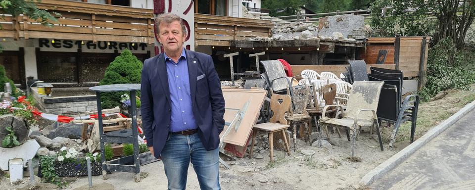 Bruno Ruppen, président de Saas-Grund. [RTS - EMILIEN VERDON]