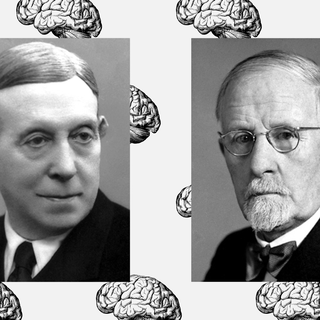 En 1949, le chirurgien portugais Antonio Egas Moniz et le physiologiste suisse Walter Rudolf Hess remportent le Prix Nobel de Médecine pour leurs travaux sur la leucotomie frontale. [Montage RTS - Portraits: Domaine public]