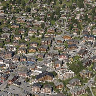 Une vue du village de Verbier en août 2012. [KEYSTONE - ALESSANDRO DELLA BELLA]