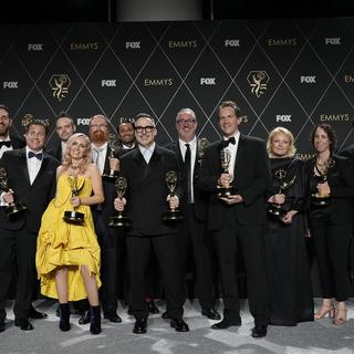 Elton John remporte le prix du meilleur concert télévisé, décerné à Los Angeles aux Emmy Awards. [AP Photo/Keystone - Ashley Landis]