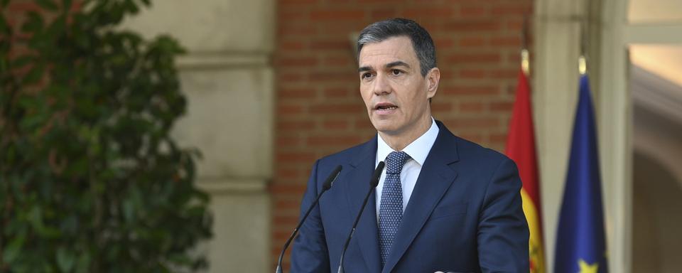 Le Premier ministre espagnole Pedro Sanchez. [Keystone - EPA/Borja Puig De La Bellacasa/Moncloa]