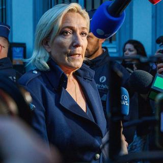 Marine Le Pen. [Keystone - EPA/Olivier Matthys]