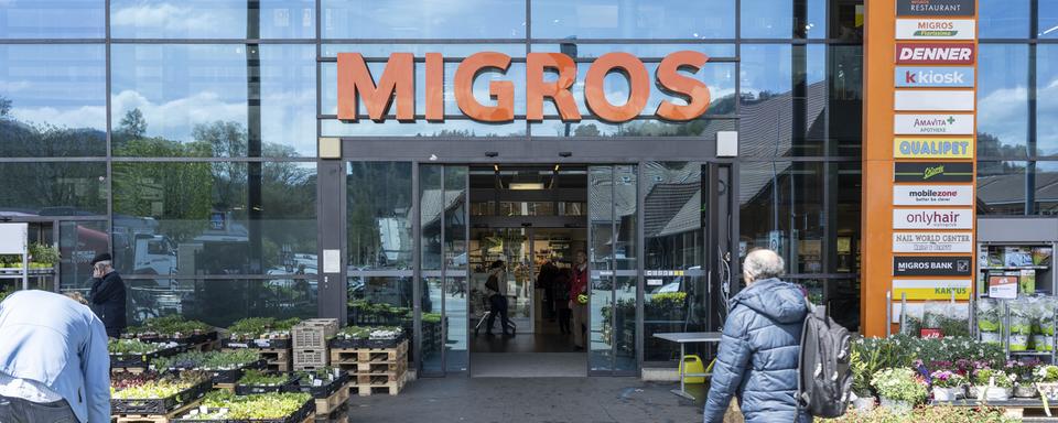 Le supermarché La Migros. [Keystone - Christian Beutler]