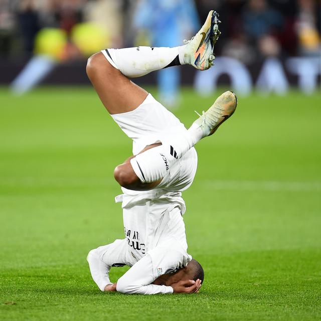 Kylian Mbappé a fait un début de saison absolument désastreux. [Keystone/EPA - Peter Powell]