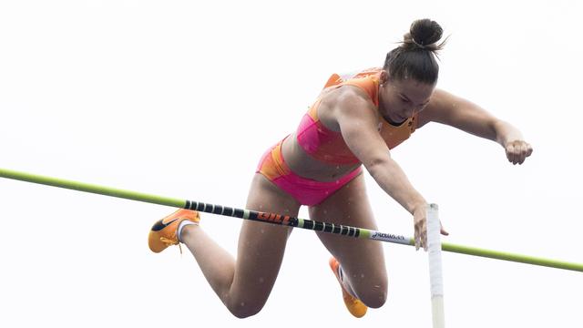 Angelica Moser n'a pas réussi à passer la barre fixée à 4,80m (photo d'archive). [Alessandro Crinari - Keystone]