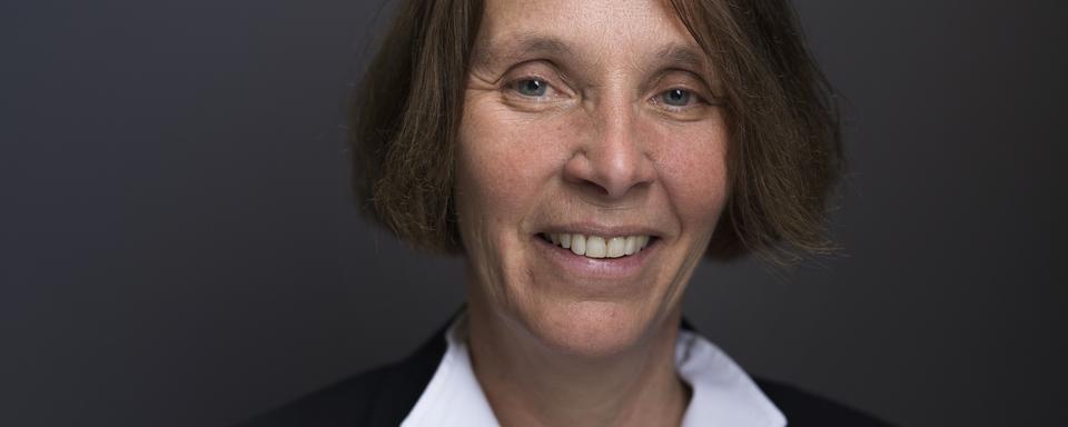 Martine Ruggli-Ducrot, présidente de l'Association suisse des pharmaciens pharmaSuisse. [Keystone - Christian Beutler]