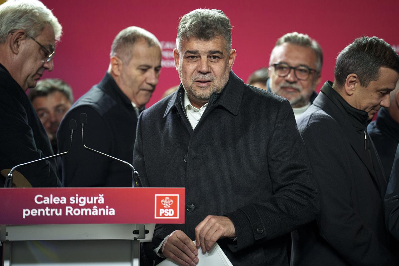 Le Premier ministre pro-européen Marcel Ciolacu. [Keystone - Vadim Ghirda - AP Photo]