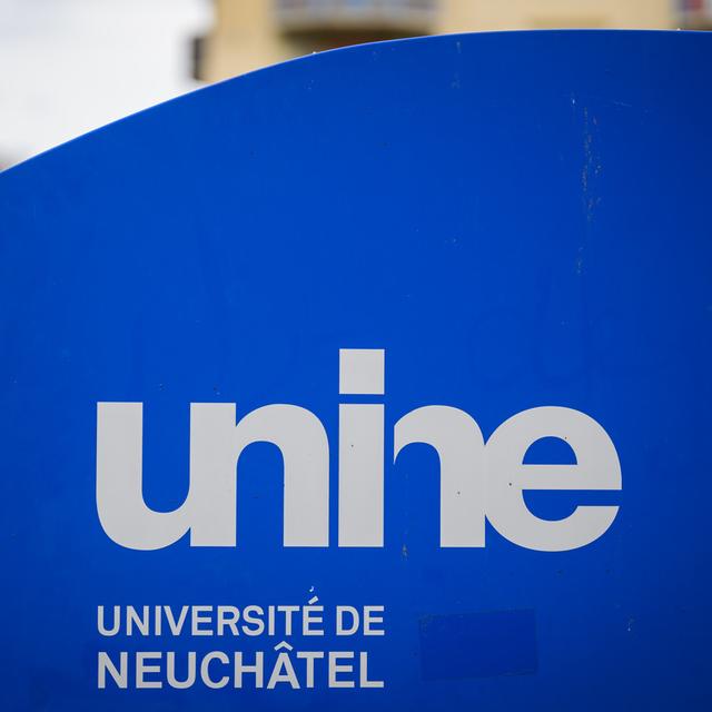 L'Université de Neuchâtel est à son tour occupée par un collectif pro-palestinien. [Keystone]