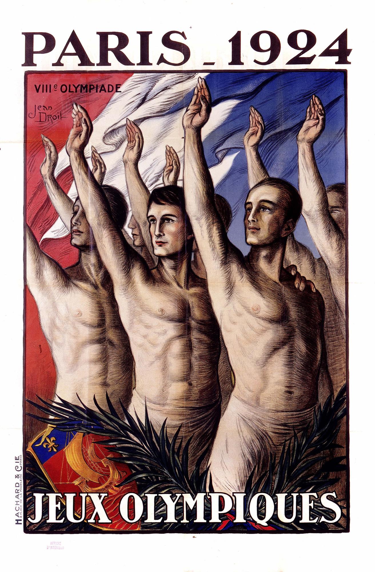 L'affiche officielle des Jeux olympiques de Paris en 1924. [AFP - Roger Viollet]
