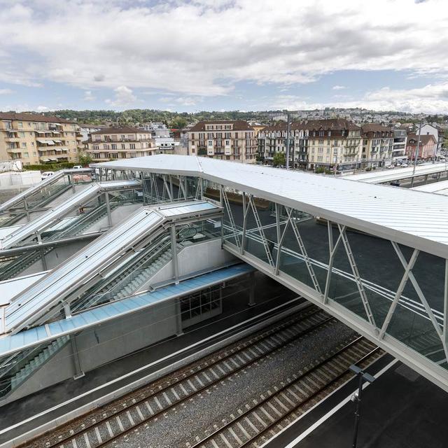 En 2025, la gare de Renens (VD) accueillera les trains grandes lignes avec le nouvel horaire CFF. [Keystone]
