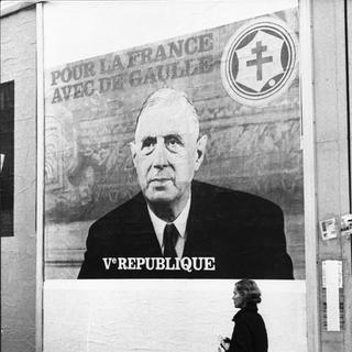 La Ve République a été instaurée par Charles de Gaulle à partir du mois d'octobre 1958. [Keystone - Str]